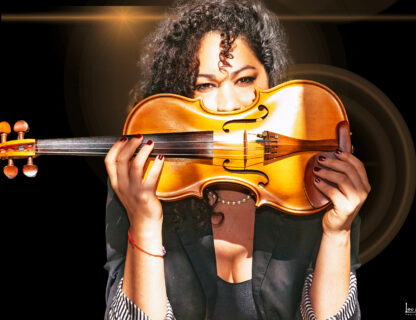 Violinista y producción de música