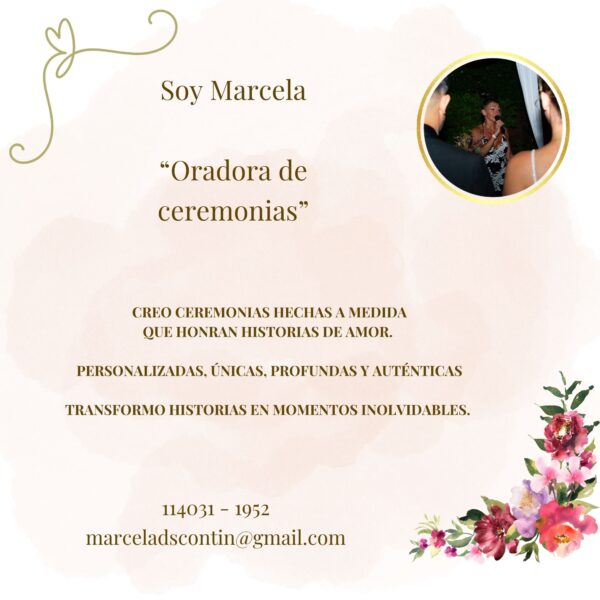 Ceremonias Marcela Contin - Imagen principal