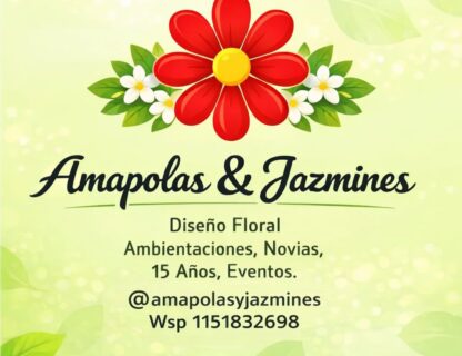 Amapolas & Jazmines 💐🌼