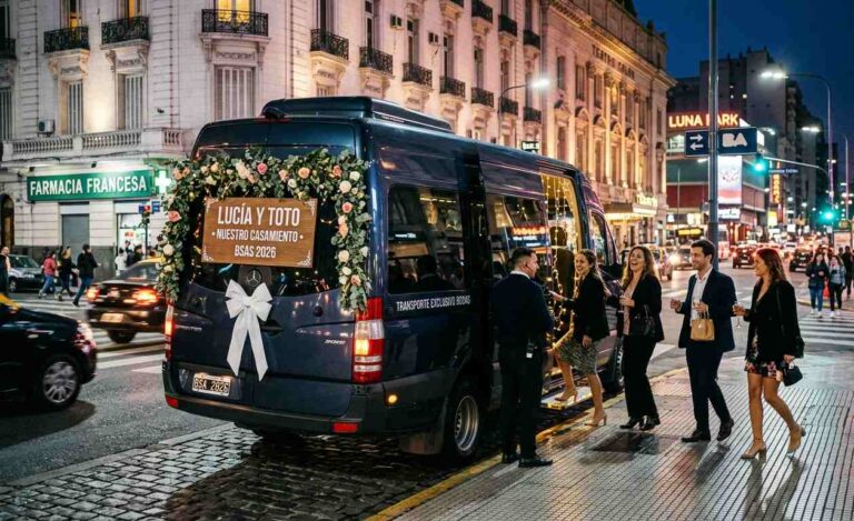 Cómo organizar el traslado de invitados en un casamiento