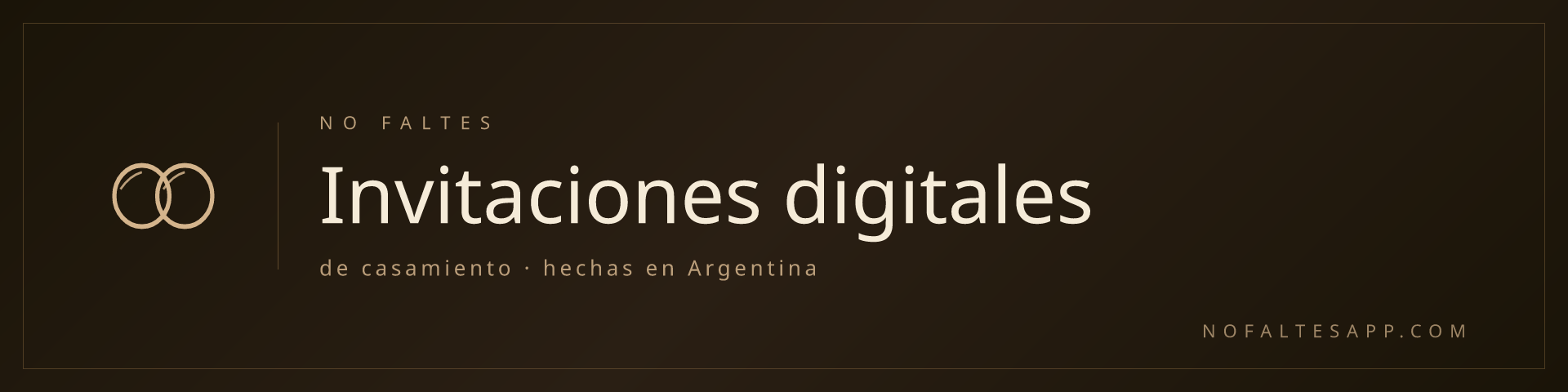 Tarjetas de Casamiento – nofaltesapp.com - Portada