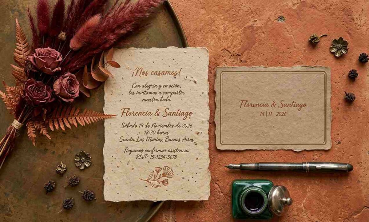 Participaciones vs. Invitaciones de casamiento: qué son, cuáles son las diferencias y a quién se entrega cada una