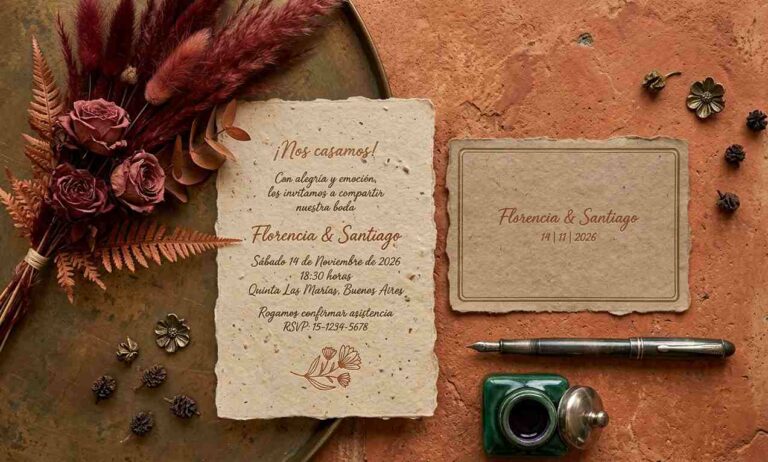Participaciones vs. Invitaciones de casamiento: qué son, cuáles son las diferencias y a quién se entrega cada una