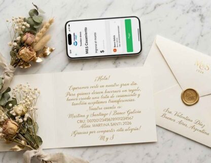 Cómo pedir dinero como regalo de casamiento en la invitación sin ofender a nadie