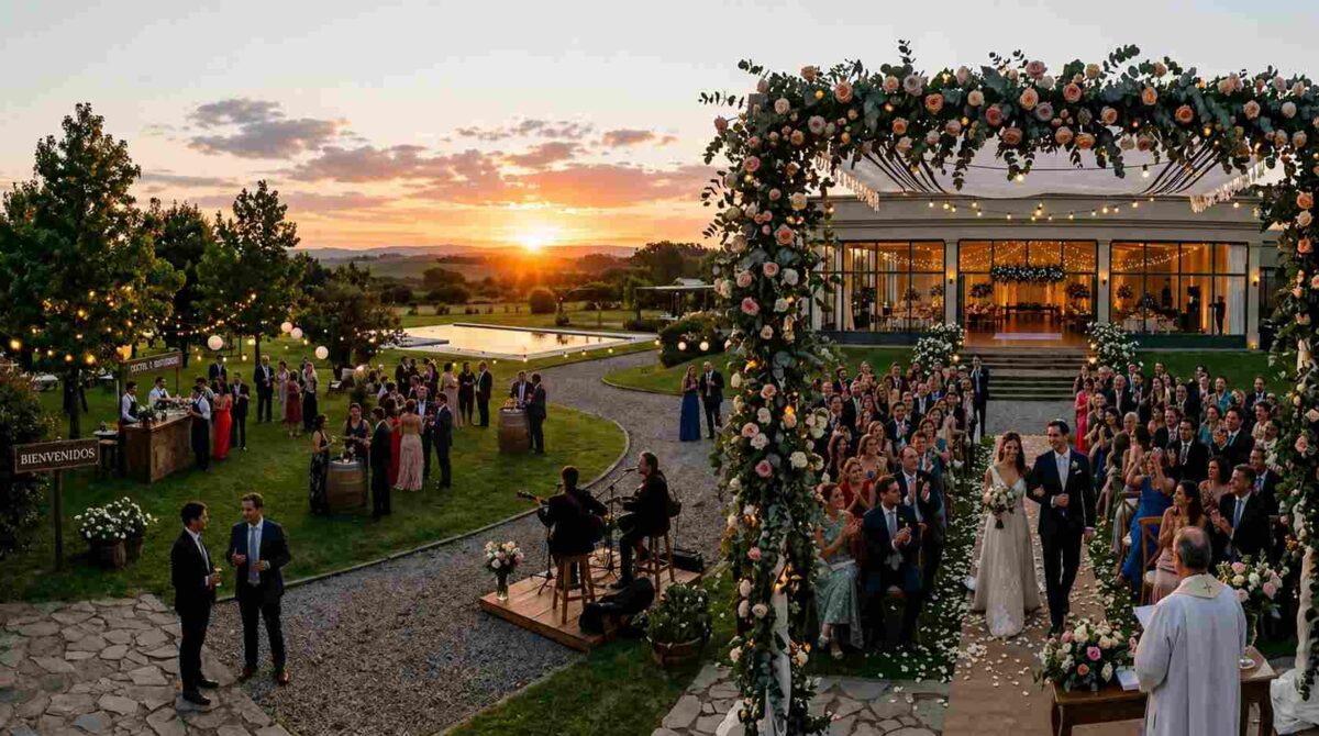 Timing de un casamiento en quinta: el cronograma perfecto desde la recepción al fin de fiesta