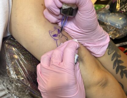 Flor borniego tattoo