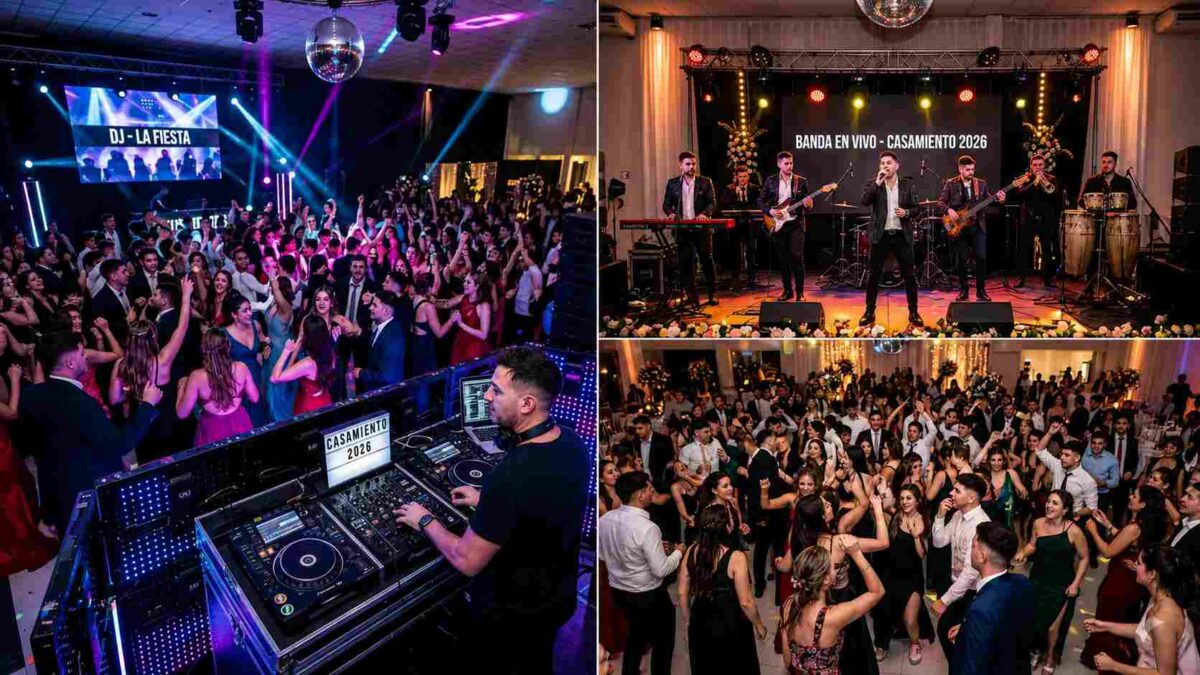 Banda en vivo vs. DJ para tu casamiento: pros, contras y presupuestos reales 2026