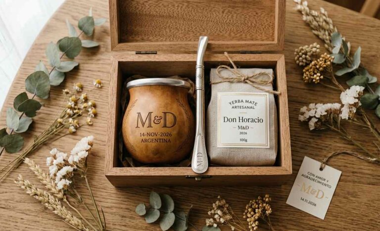 Mates como souvenirs de casamiento: la tendencia más argentina