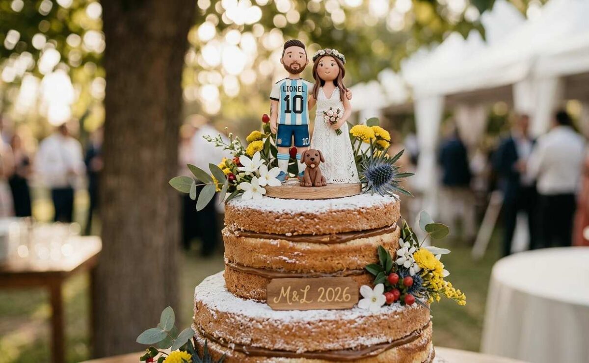 Muñecos de torta y banderines: los toques divertidos que personalizan tu casamiento