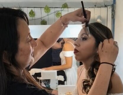 San makeup Peinado