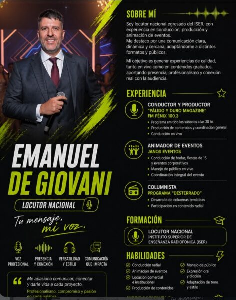 EMANUEL DE GIOVANI PRODUCCIONES - Imagen principal